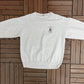 Centre De Conditionnement Physique Fitness Center Graphic Crewneck | Size Large | Vintage 1990s Promotional Grey Sweater |
