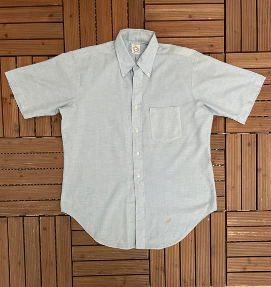 Arrow Light Blue Button Down Shirt | Size Large | Vintage 1990s Light Blue Button Down |