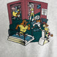 Centre De Conditionnement Physique Fitness Center Graphic Crewneck | Size Large | Vintage 1990s Promotional Grey Sweater |