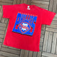 Philadelphia Phillies Graphic Tee | Size Large | Vintage 1990s Single Stitch MLB Red T-Shirt | Competitor Tag | Free Shipping to USA |