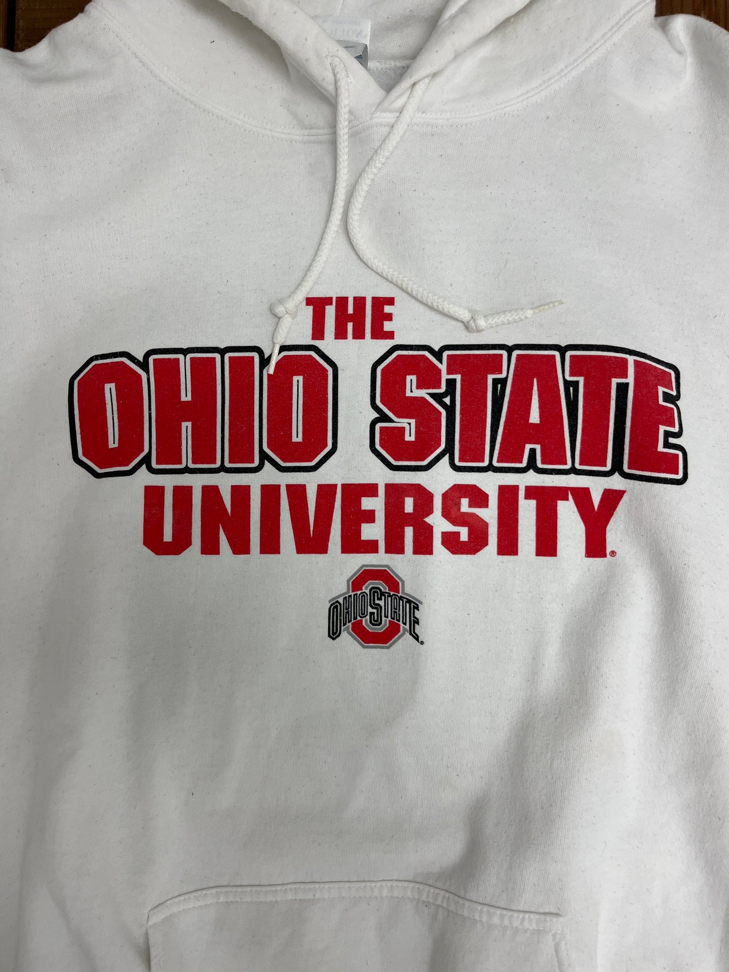 Ohio State Buckeyes Perfect Season Graphic Hoodie | Size XX-Large | Vintage 2000s College Football White Sweater |