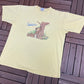 Yogi Bear Greetings From Jellystone National Park Graphic Tee | Size X-Large | Vintage 1990s Cartoon Yellow T-Shirt |