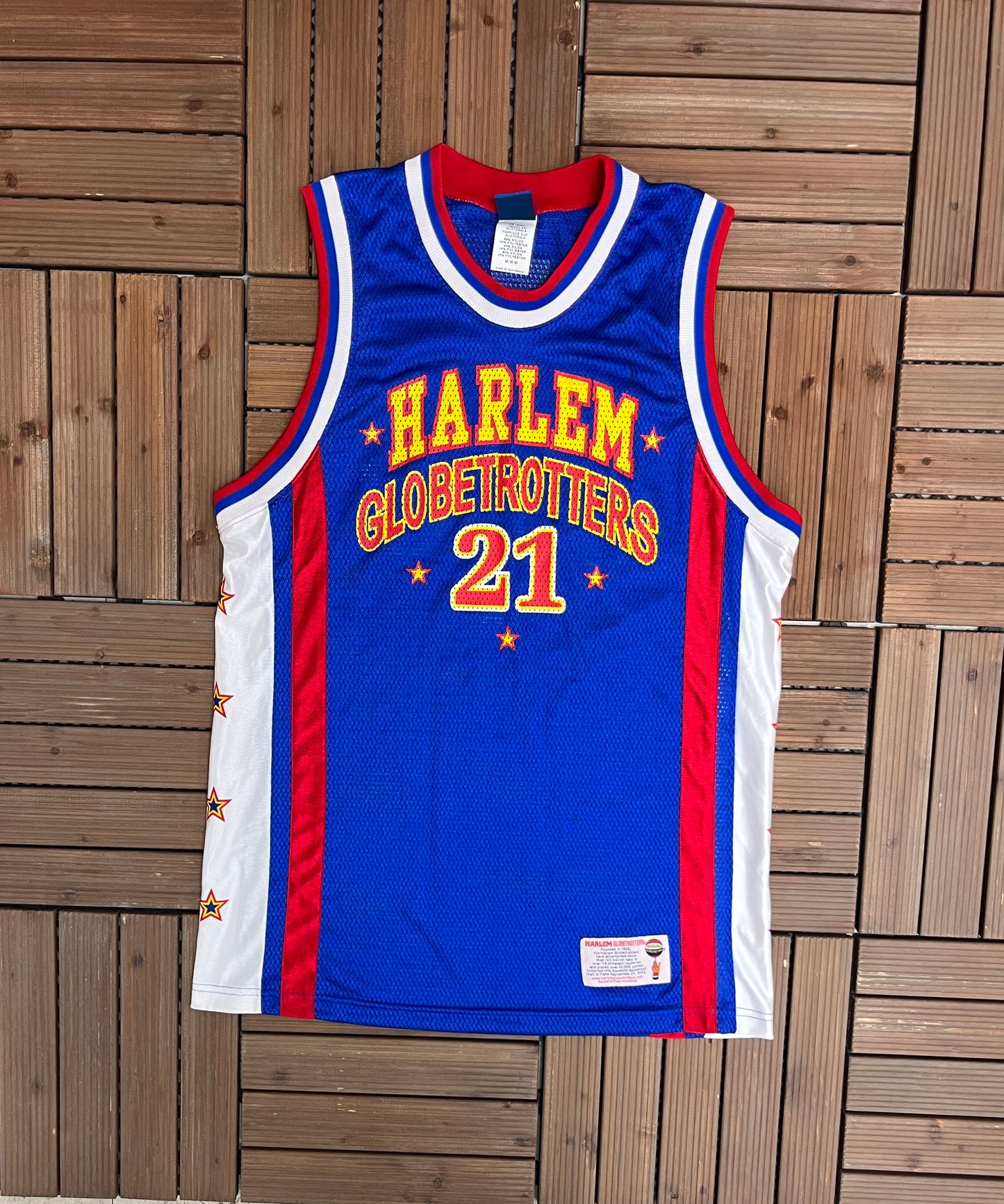 Harlem Globetrotters Jersey | Size Medium | Vintage 1990s Basketball Entertainers Blue Jersey |