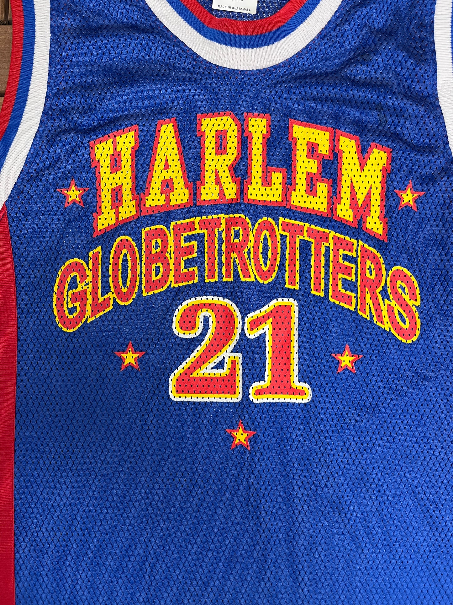 Harlem Globetrotters Jersey | Size Medium | Vintage 1990s Basketball Entertainers Blue Jersey |