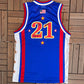 Harlem Globetrotters Jersey | Size Medium | Vintage 1990s Basketball Entertainers Blue Jersey |