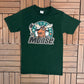 Manitoba Moose Graphic Tee | Size Small | Vintage 1990s American Hockey League AHL Green T-Shirt |