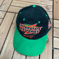 Interstate Batteries Racing Bobby Labonte Embroidered Graphic Hat | Snap Back | Vintage 1990s NASCAR Racing Black Cap |