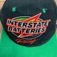 Interstate Batteries Racing Bobby Labonte Embroidered Graphic Hat | Snap Back | Vintage 1990s NASCAR Racing Black Cap |