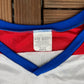 United States Olympics Graphic Hockey Jersey | Size X-Large | Vintage 1990s Mesh White Jersey |