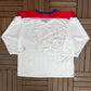 United States Olympics Graphic Hockey Jersey | Size X-Large | Vintage 1990s Mesh White Jersey |