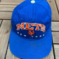 New York Mets Graphic Hat | Snap Back | Vintage 2000s MLB Baseball Blue Cap |