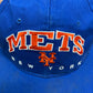 New York Mets Graphic Hat | Snap Back | Vintage 2000s MLB Baseball Blue Cap |