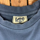 Cleveland Indians Embroidered Graphic Tee | Size Medium | Vintage 1990s MLB Baseball Blue T-Shirt |