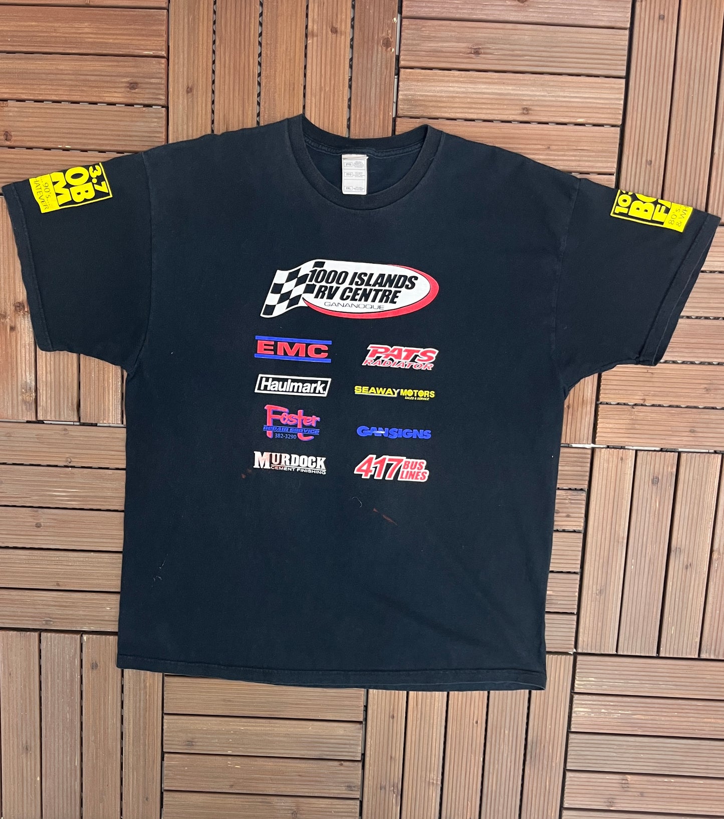 Danny O'Brien Racing Graphic Tee | Size XX-Large | Vintage 2000s Promotional Racing Black T-Shirt | Free Shipping to USA |