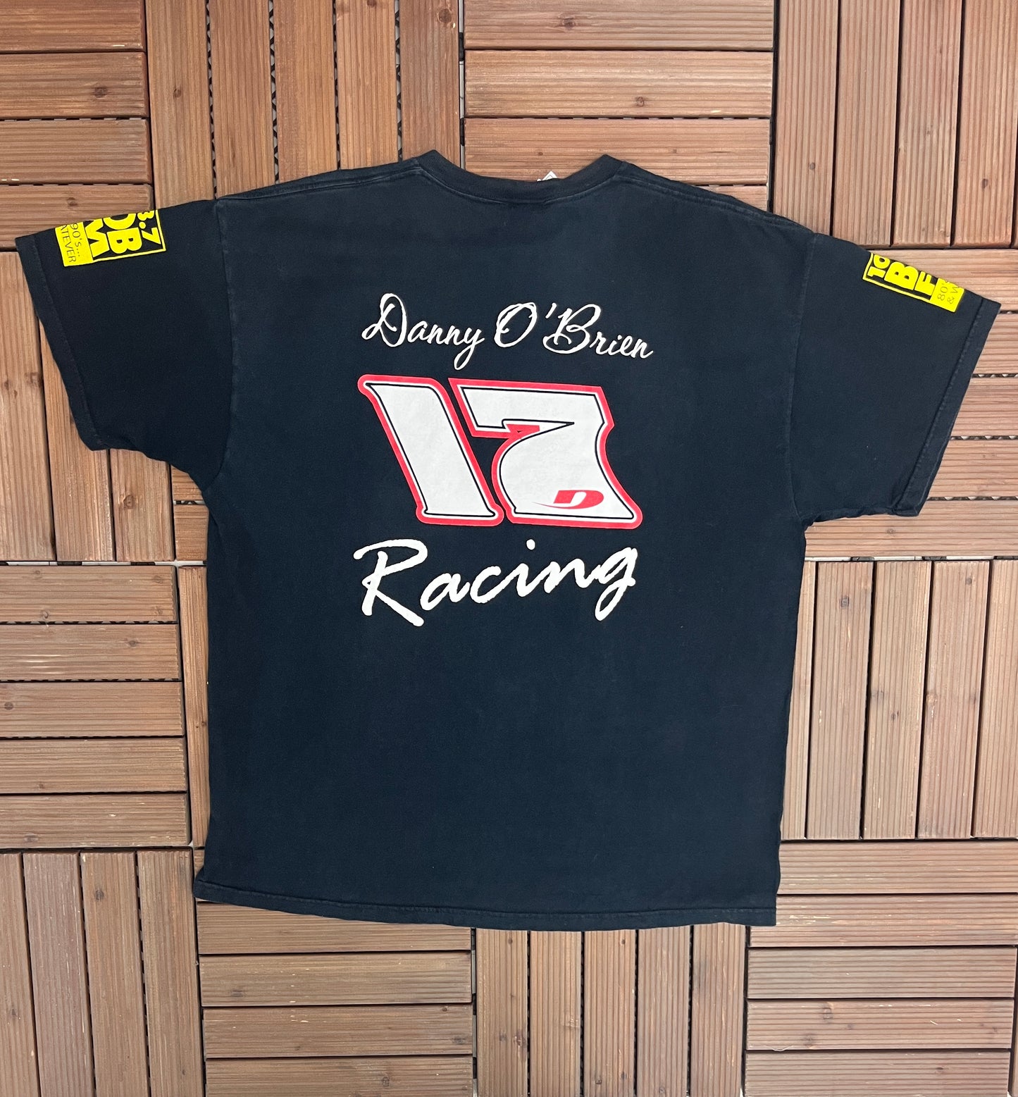 Danny O'Brien Racing Graphic Tee | Size XX-Large | Vintage 2000s Promotional Racing Black T-Shirt | Free Shipping to USA |