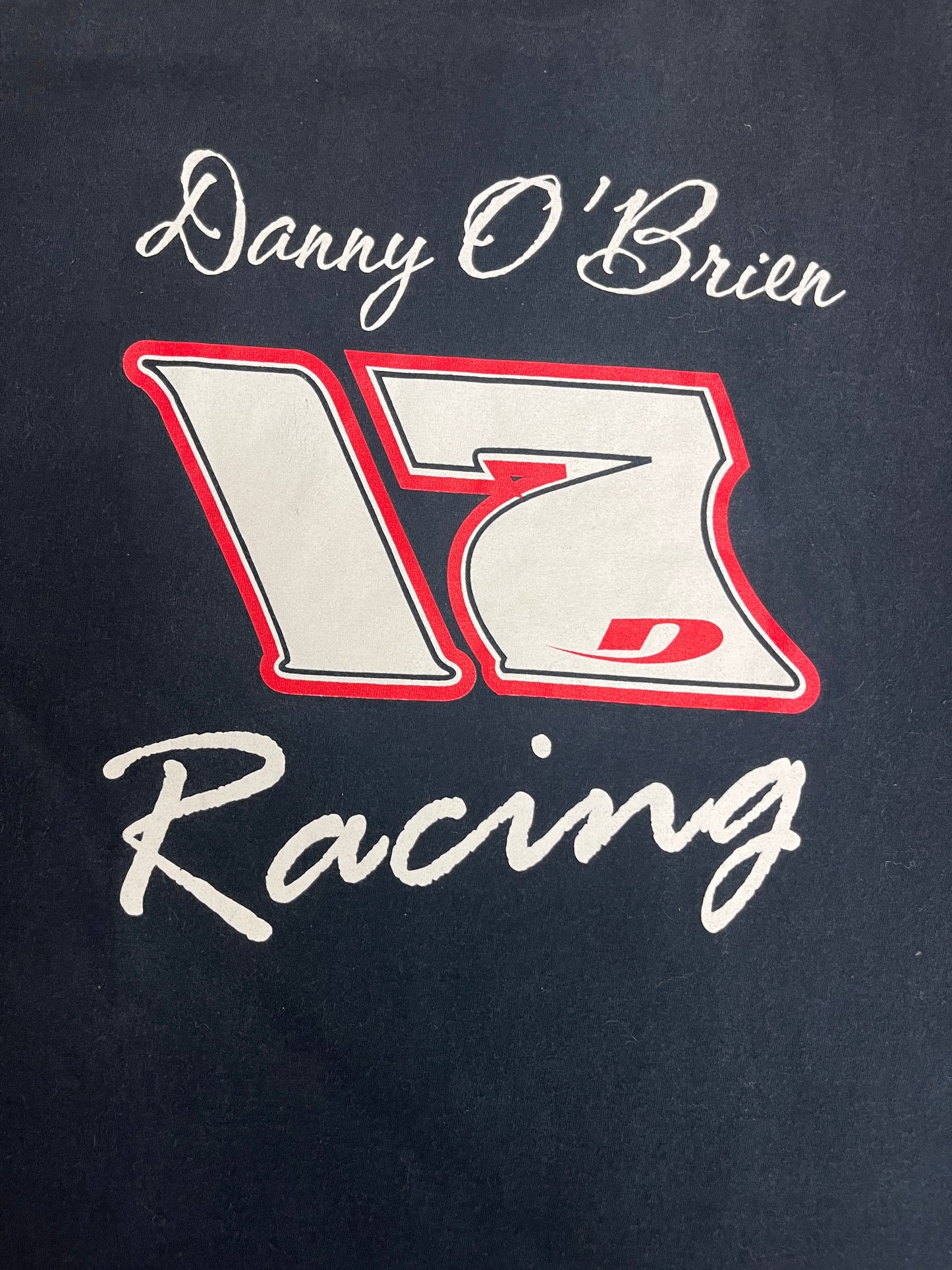 Danny O'Brien Racing Graphic Tee | Size XX-Large | Vintage 2000s Promotional Racing Black T-Shirt | Free Shipping to USA |