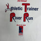 2nd Annual Athletic Trainer River Run Graphic Tee | Size Large | Vintage 2000s Marathon White T-Shirt |