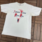 2nd Annual Athletic Trainer River Run Graphic Tee | Size Large | Vintage 2000s Marathon White T-Shirt |
