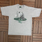 The Three Stooges Golf Graphic Tee | Size X-Large | Vintage 1990s Promotional Comedy Group White T-Shirt | Made in USA |