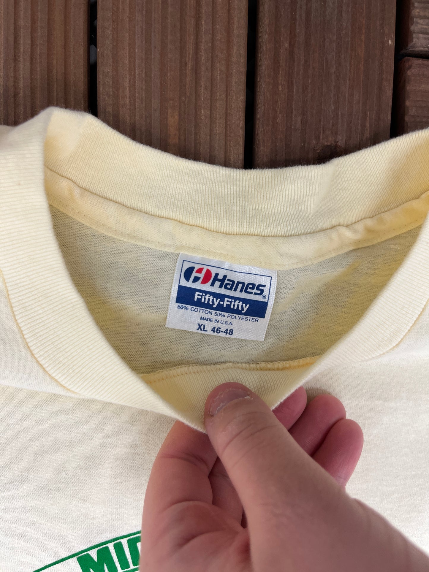 Mid Atlantic Coupers Graphic Tee | Size X-Large | Vintage 1990s Single Stitch Made in USA Yellow T-Shirt |