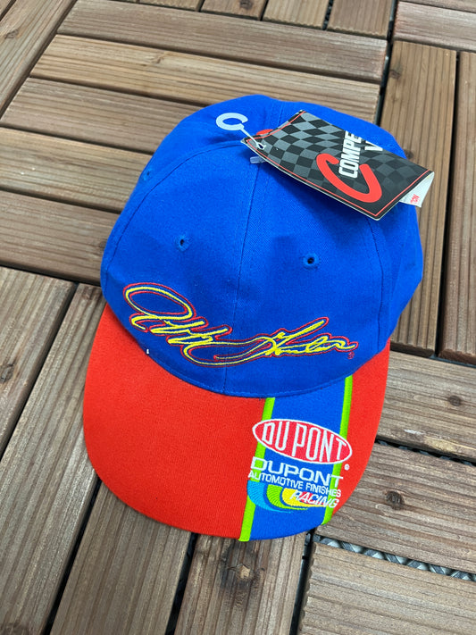 Jeff Gordon NASCAR Embroidered Graphic Hat | Snap Back | Vintage 2000s Racing Blue Cap |