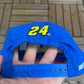 Jeff Gordon NASCAR Embroidered Graphic Hat | Snap Back | Vintage 2000s Racing Blue Cap |