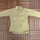 Light Green Military Army Button Down | Size Large | Vintage 1990s Military Green Long Sleeve Shirt |