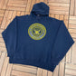 United States of America Navy Sweater | Size X-Large | Vintage 1990s Made in USA Blue Hoodie |