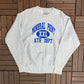 Mineral Point Athletic Dept. Graphic Crewneck | Size Large | Vintage 1990s Heather Grey Sweater |