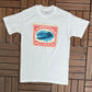 US Postage Stamps Graphic Tee | Size Medium | Vintage 1980s Promotional White T-Shirt |