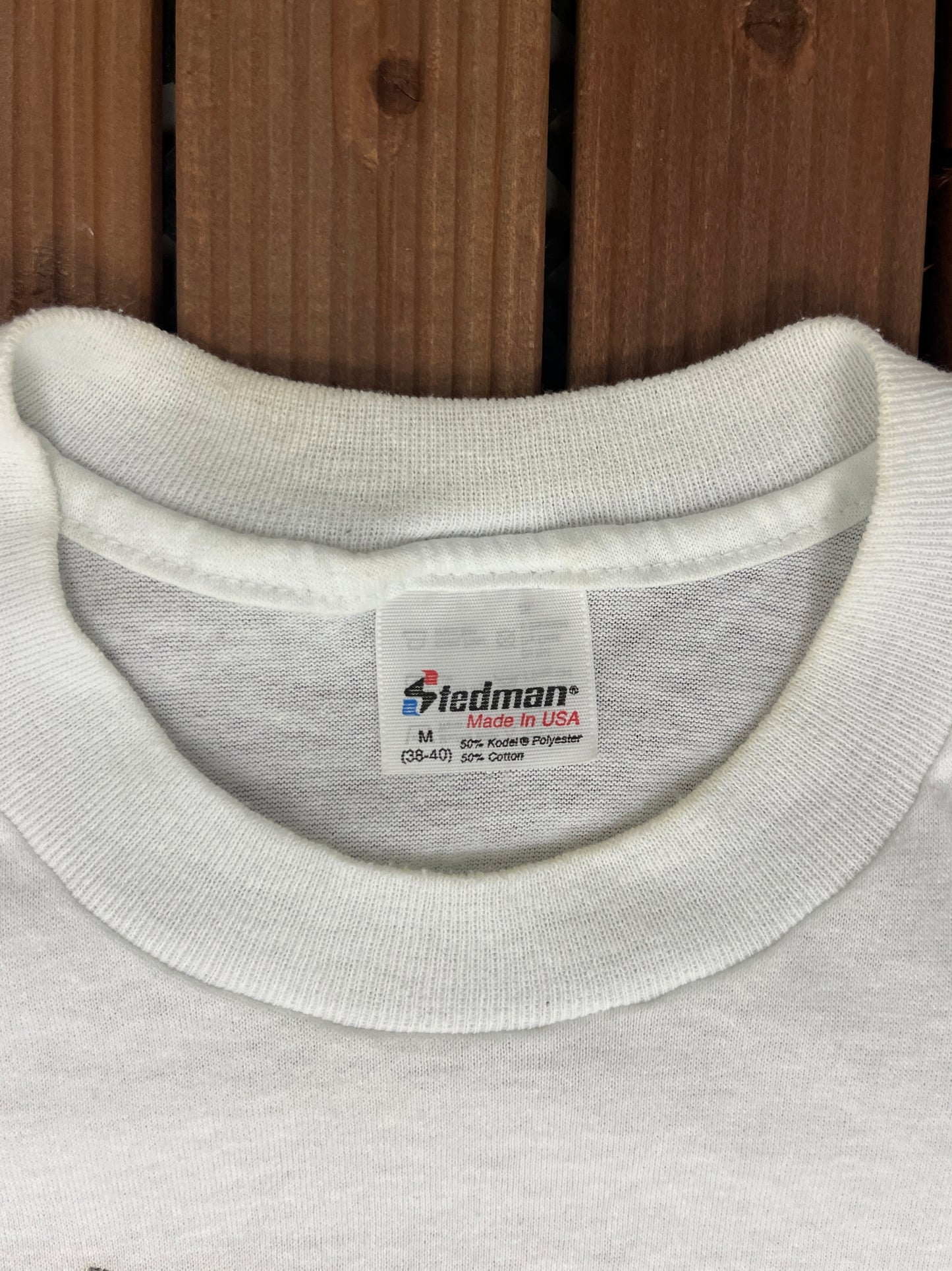 US Postage Stamps Graphic Tee | Size Medium | Vintage 1980s Promotional White T-Shirt |