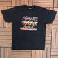 Flying W Ranch Kellettville, Pennsylvania Graphic Tee | Size Large | Vintage 1990s Made in USA Black T-Shirt |