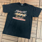 Flying W Ranch Kellettville, Pennsylvania Graphic Tee | Size Large | Vintage 1990s Made in USA Black T-Shirt |