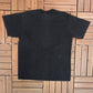 Flying W Ranch Kellettville, Pennsylvania Graphic Tee | Size Large | Vintage 1990s Made in USA Black T-Shirt |