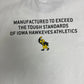 Iowa Hawkeyes Football Graphic Tee | Size X-Large | Vintage 2000s College Football White T-Shirt |