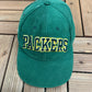 Green Bay Packers Spell Out Graphic Hat | Strap Back | Vintage 1990s NFL Football Green Cap |