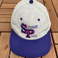 Sesame Place Embroidered Graphic Hat | Snap Back | Vintage 1990s Tourist Grey Cap |