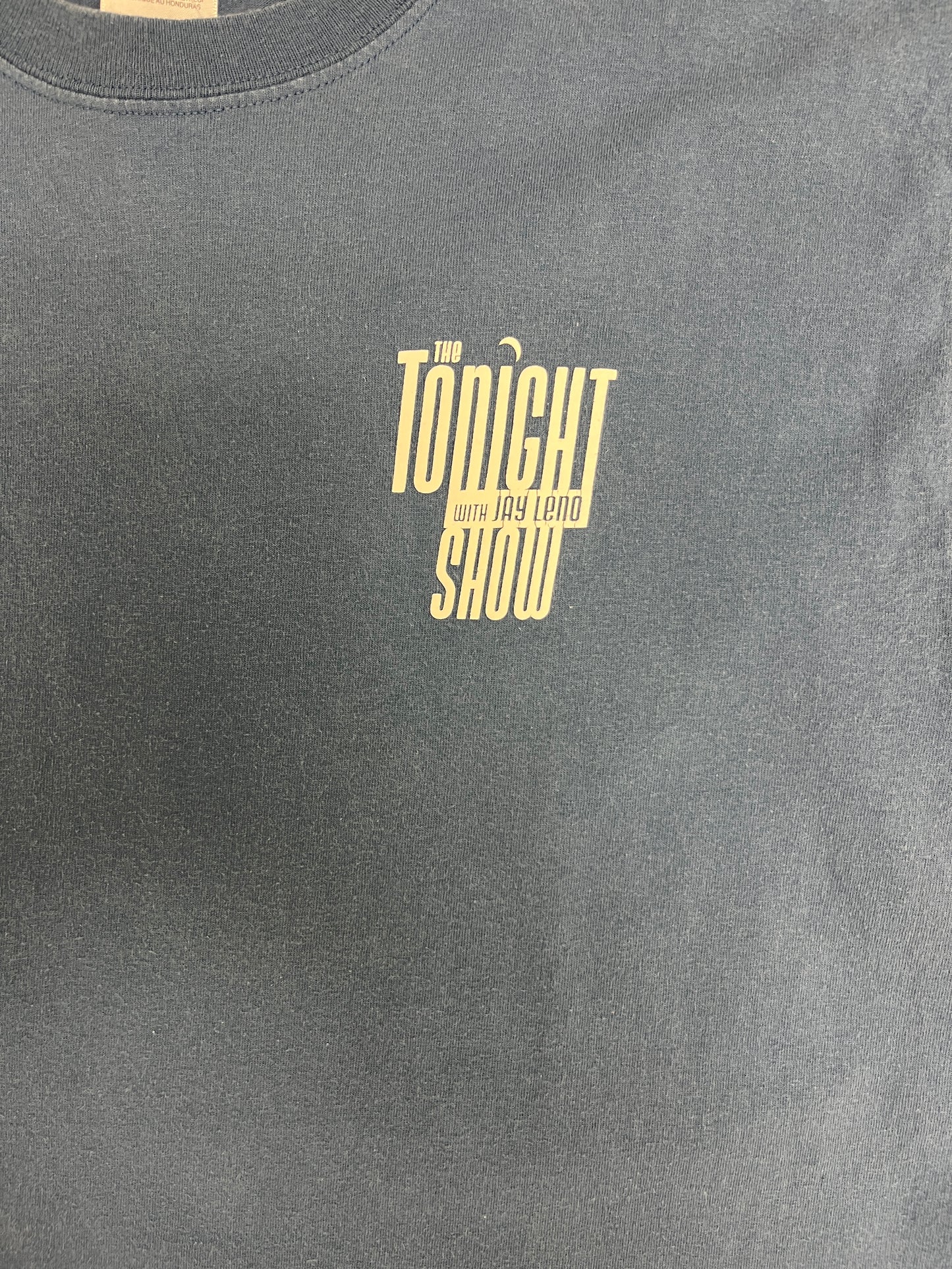 The Tonight Show With Jay Leno Graphic Tee | Size Medium | Vintage 2000s Talk Show Host Blue T-Shirt |