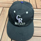 Colorado Rockies Embroidered Graphic Hat | Youth Snap Back | Vintage 2000s MLB Baseball Black Cap | Free Shipping to USA |