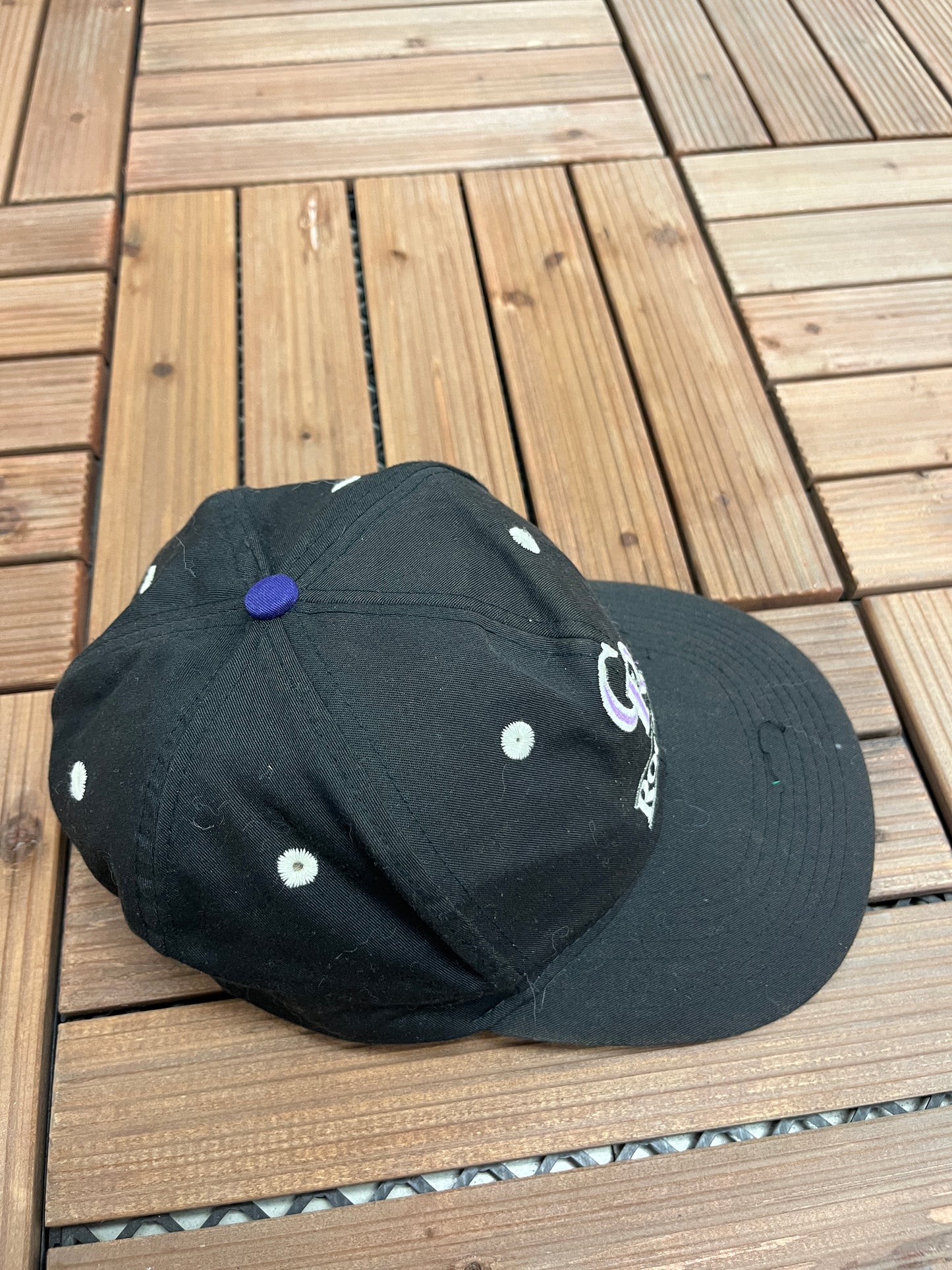 Colorado Rockies Embroidered Graphic Hat | Youth Snap Back | Vintage 2000s MLB Baseball Black Cap | Free Shipping to USA |