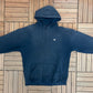 Big Dogs Embroidered Graphic Hoodie | Size X-Large | Vintage 2000s Cartoon Big Dogs Blue Sweater |