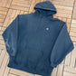 Big Dogs Embroidered Graphic Hoodie | Size X-Large | Vintage 2000s Cartoon Big Dogs Blue Sweater |