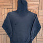 Big Dogs Embroidered Graphic Hoodie | Size X-Large | Vintage 2000s Cartoon Big Dogs Blue Sweater |