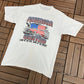 America Land Of The Free, Home Of The Brave Graphic Tee | Size Large | Vintage 2000s Military American White T-Shirt | Free Shipping to USA|