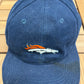 Denver Broncos Nike Graphic Hat | Snap Back | Vintage 1990s Nike NFL Football Blue Cap |