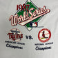Minnesota Twins vs. St Louis Cardinals World Series Graphic Tee | Size XL | Vintage 1980s MLB Baseball White T-Shirt | Free Shipping to USA|
