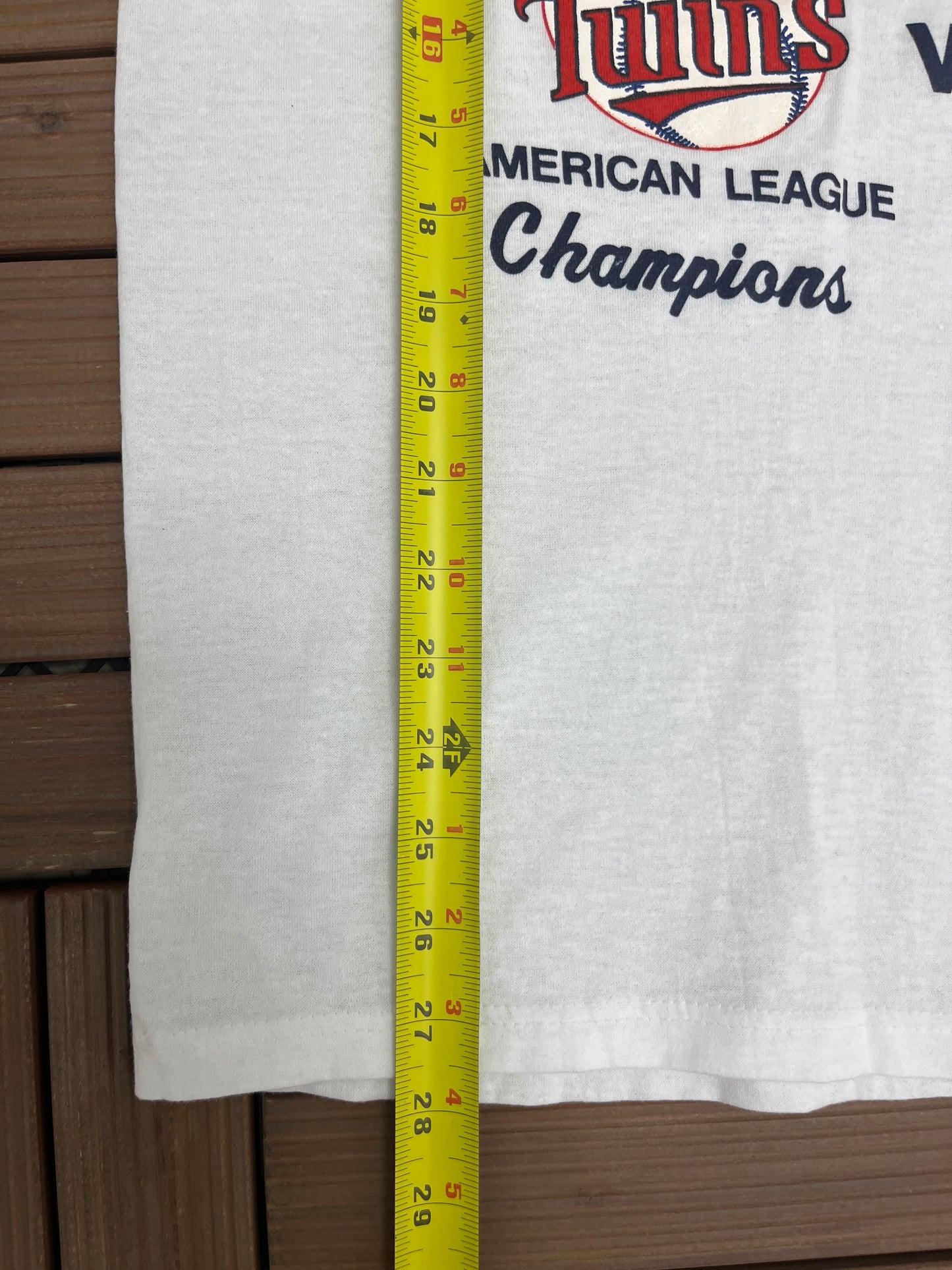 Minnesota Twins vs. St Louis Cardinals World Series Graphic Tee | Size XL | Vintage 1980s MLB Baseball White T-Shirt | Free Shipping to USA|
