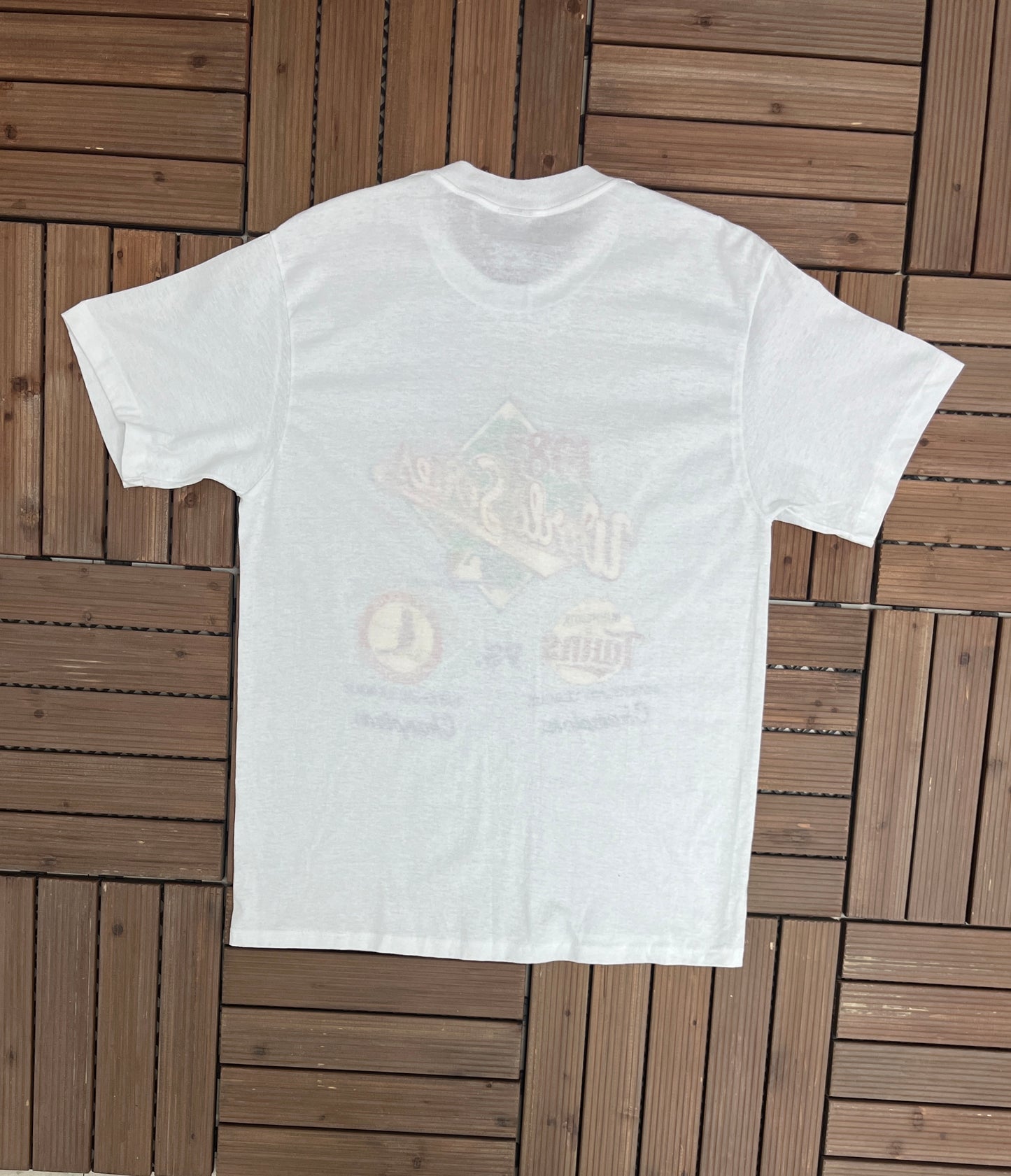 Minnesota Twins vs. St Louis Cardinals World Series Graphic Tee | Size XL | Vintage 1980s MLB Baseball White T-Shirt | Free Shipping to USA|