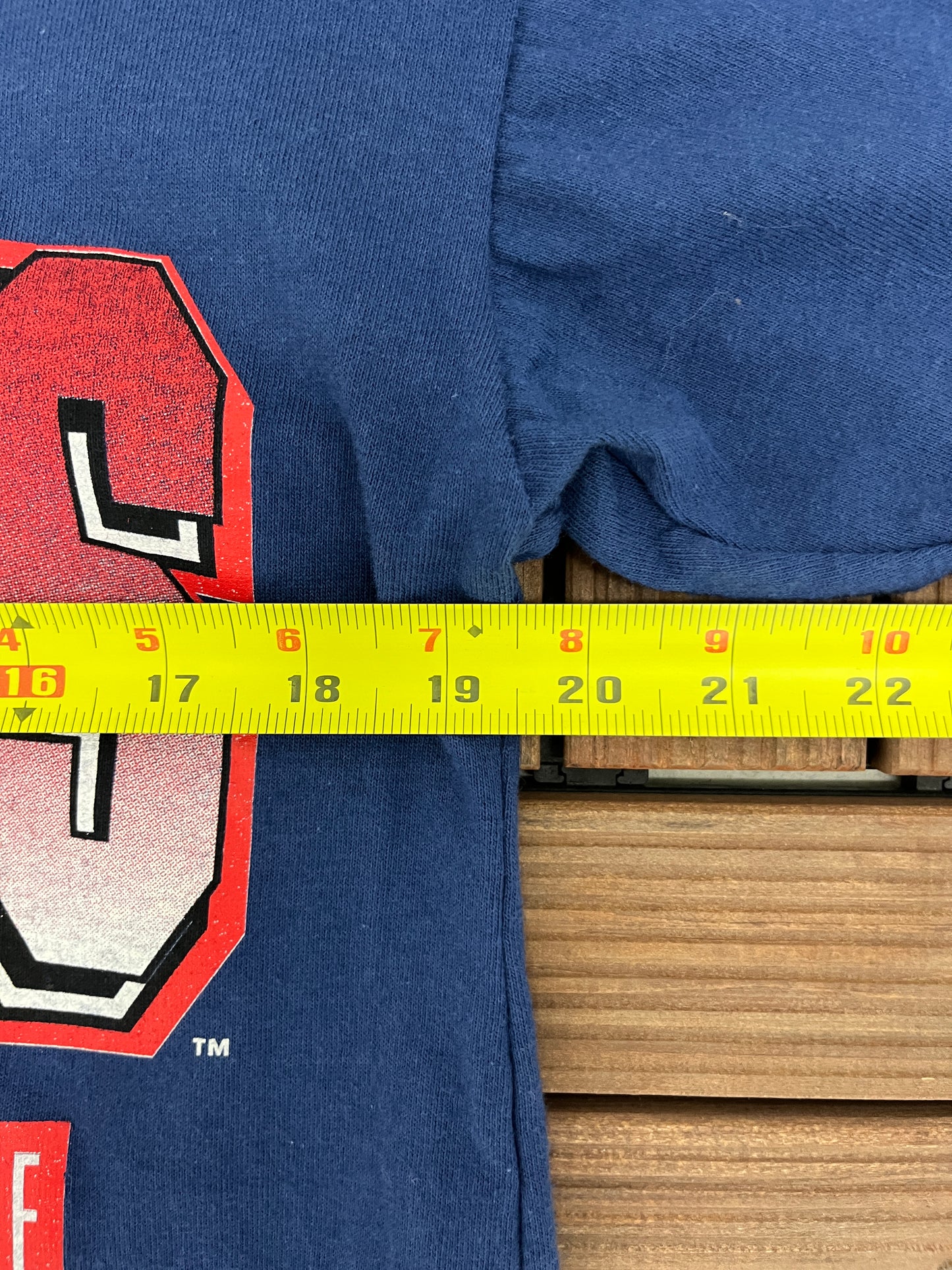 New York Giants Graphic Tee | Size Medium | Vintage 1990s Single Stitch Blue Half Sleeve T-Shirt | Made in USA | Free Shipping to USA |
