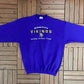 Minnesota Vikings Embroidered Graphic Crewneck | Size X-Large | Vintage 1990s NFL Football Purple Sweater |